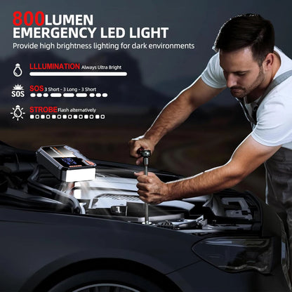 Portable 6000A Jump Starter 20000mAh Power Bank