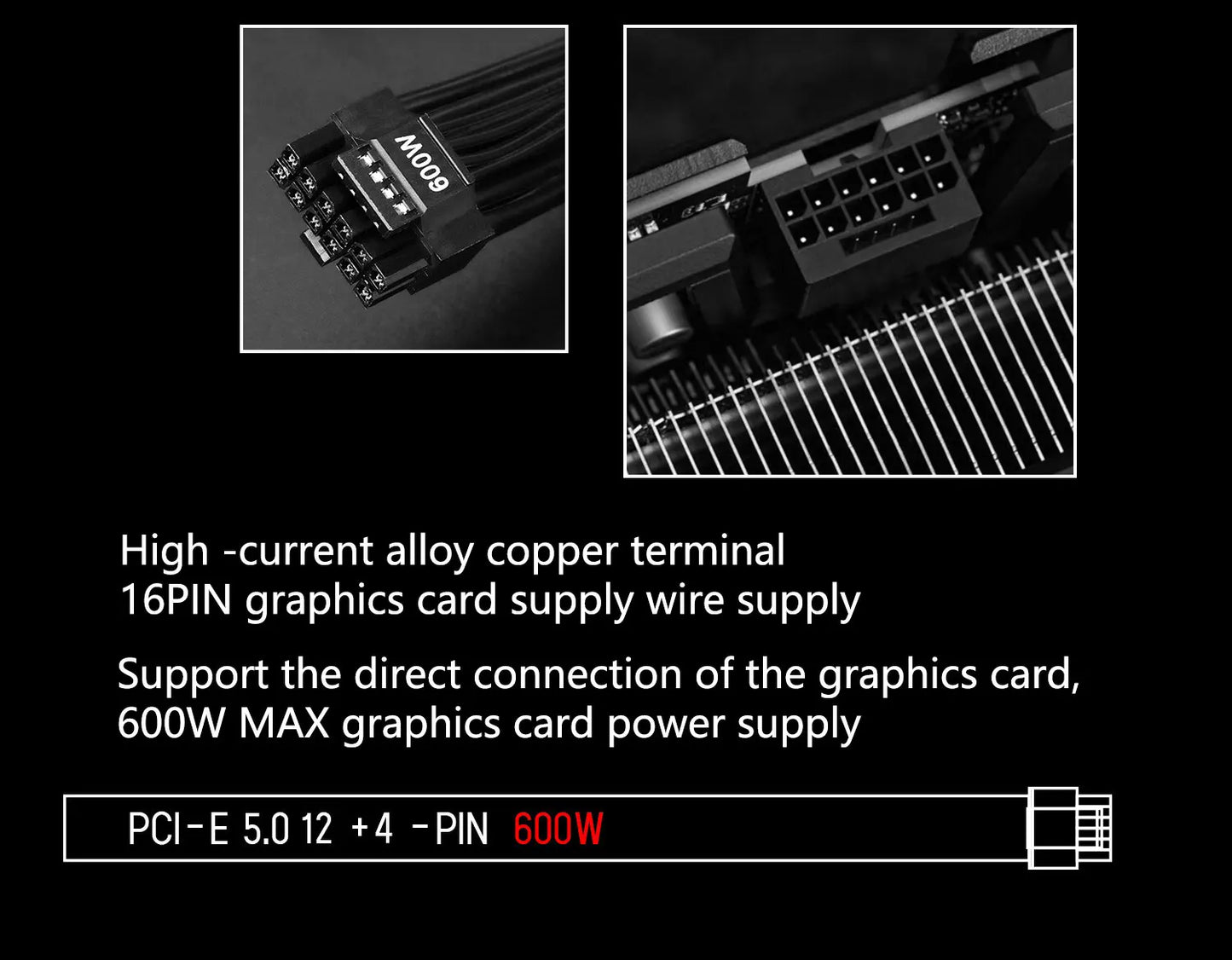 1000W Heavy-Duty Modular Gaming PSU PCIe 5.0 Ready