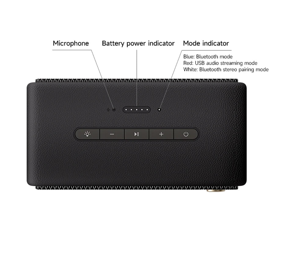 Portable 36W Bluetooth Speaker with IP66 Waterproof Design