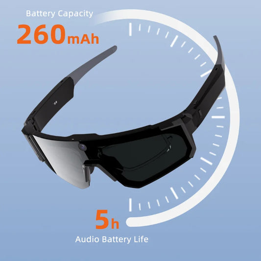 Outdoor Anti-Shake Glasses with 800W Camera