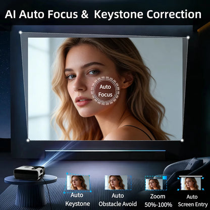4K UHD Home Theater Projector 2+64GB Dual WiFi