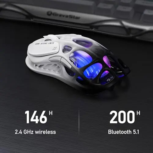 Lightweight Magnesium Alloy 26000 DPI Wireless Gaming Mouse