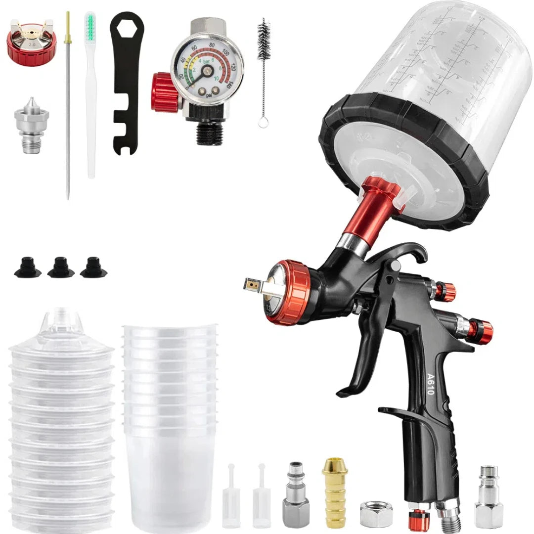 Professional 2.0mm Paint Spray Gun LVLP Airbrush