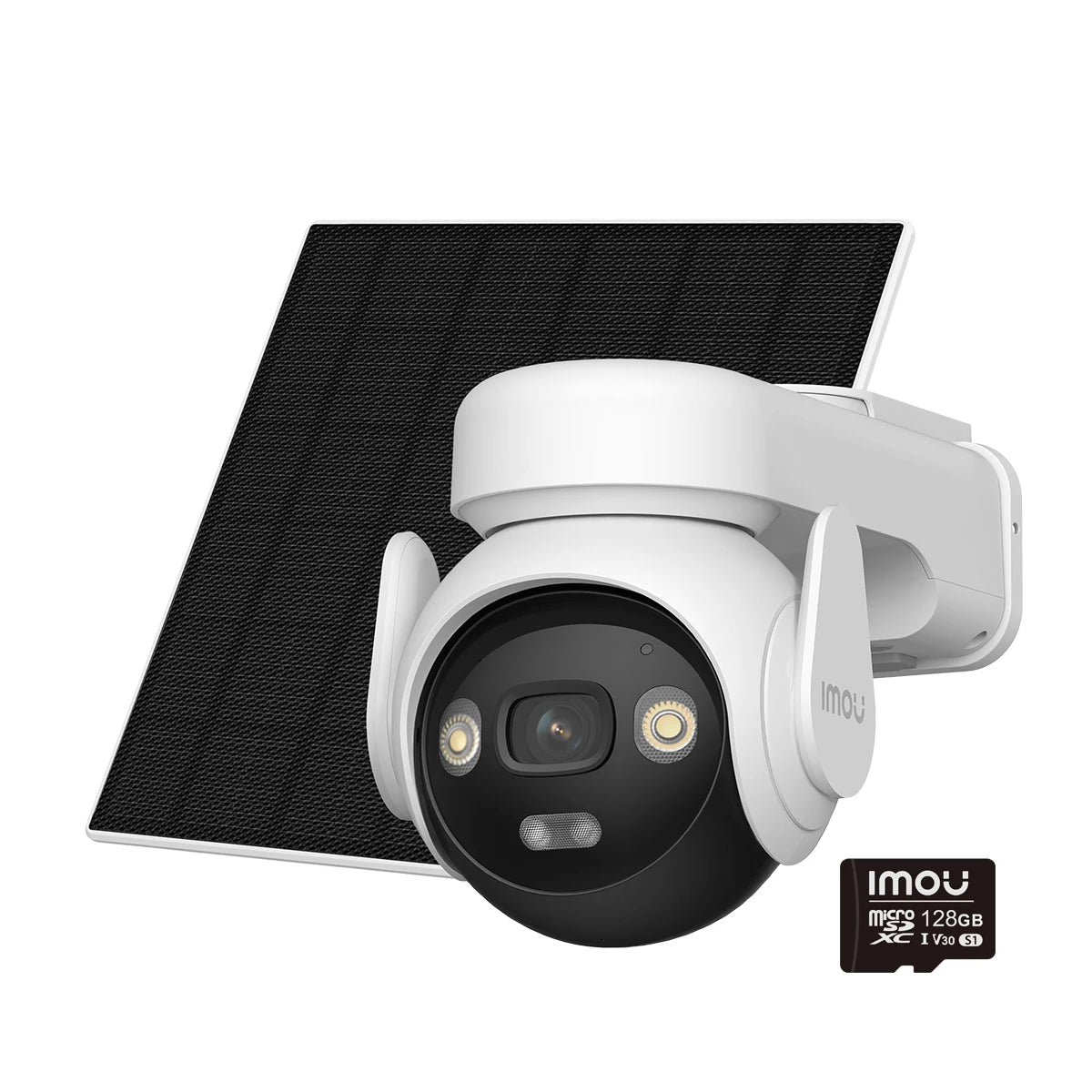 Outdoor 360 PTZ Security Camera 5MP Solar 128GB