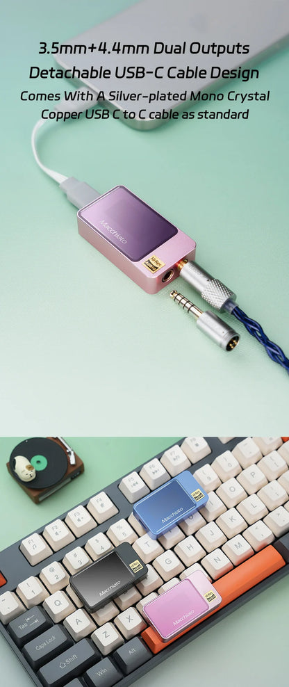 USB Type-C DAC Dongle Hi-Res Audio Adapter