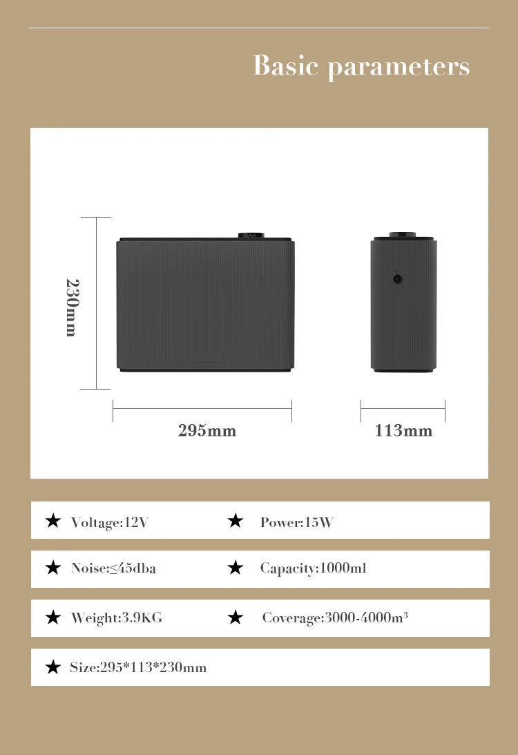 Smart Bluetooth Aroma Diffuser with 4000m Coverage
