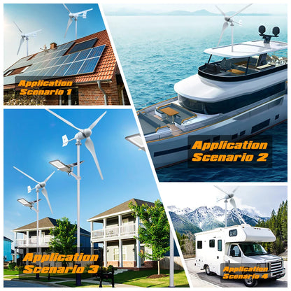 400W Super Hybrid Control Wind Turbine Generator