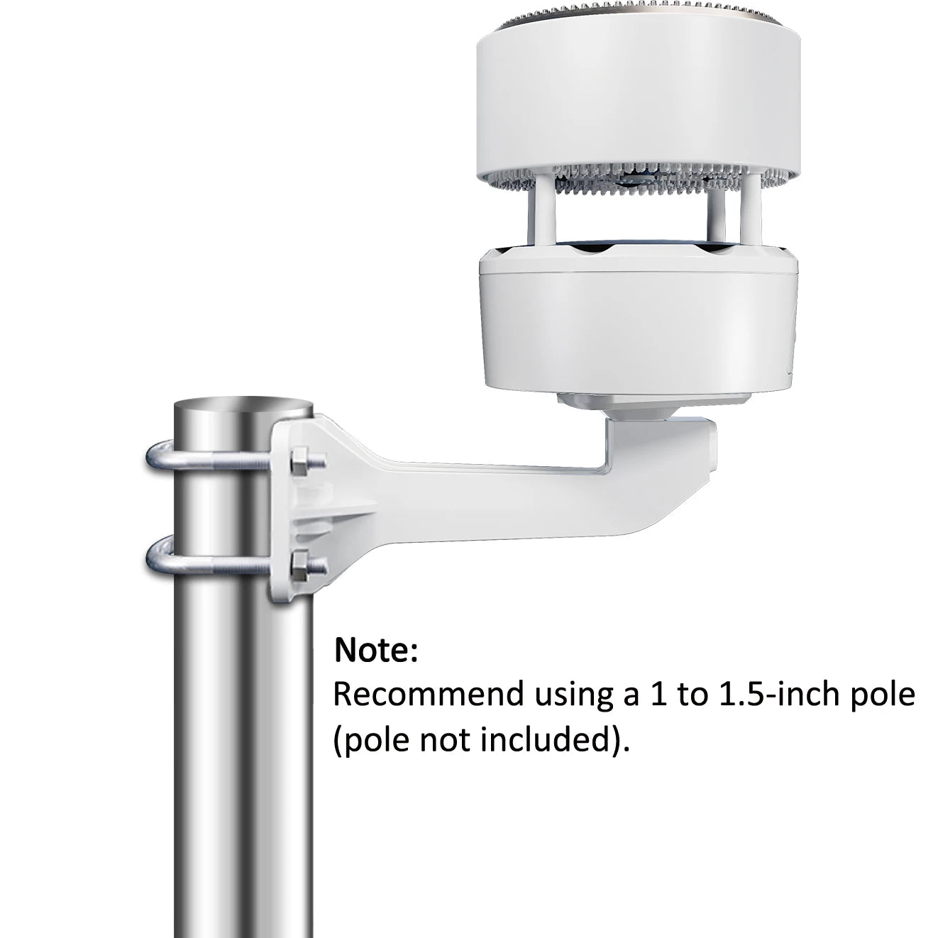 Wireless Weather Station with 7.5 Inch Display and Rain Gauge