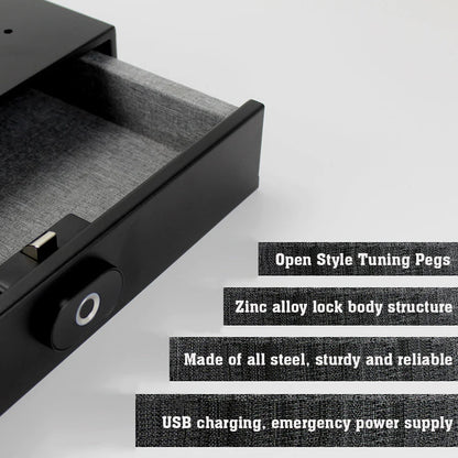 Smart Hidden Drawer Safe with Fingerprint Unlock