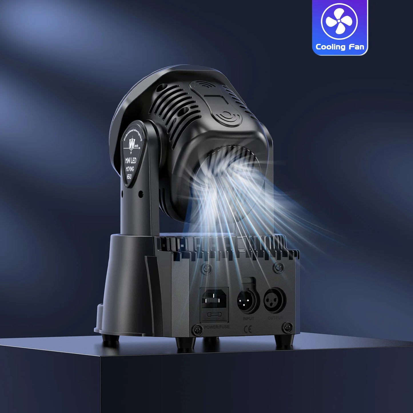 2 Pack 105W Moving Head Stage Lights with RGBW LEDs