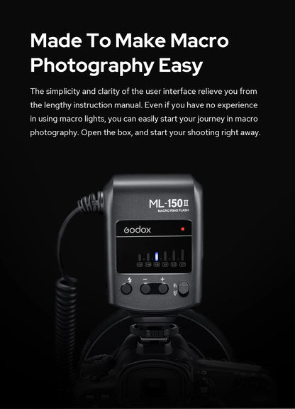 Professional Macro Ring Flash for Canon Nikon Pentax DSLR