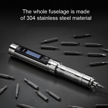 Smart Cordless Electric Screwdriver with 24 Precision Bits and LED