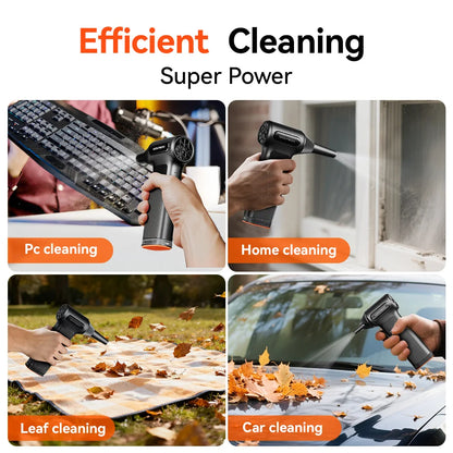 Portable Cordless Air Duster Blower 3-Speed 4 Nozzles
