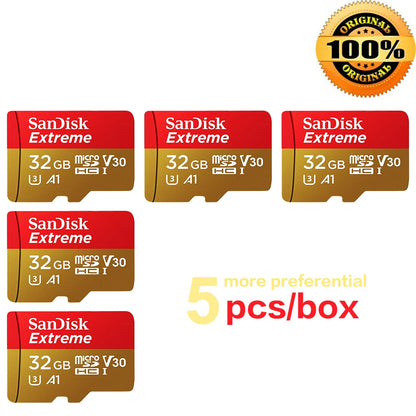 32GB Micro SDXC Memory Card 5 Pack High Speed