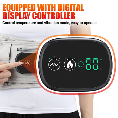 Heated Lumbar Traction Belt with Inflatable Back Support