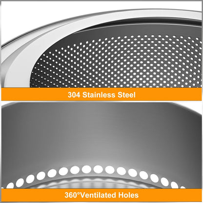 19-Inch Smokeless Stainless Steel Fire Pit Portable Outdoor Wood Burner