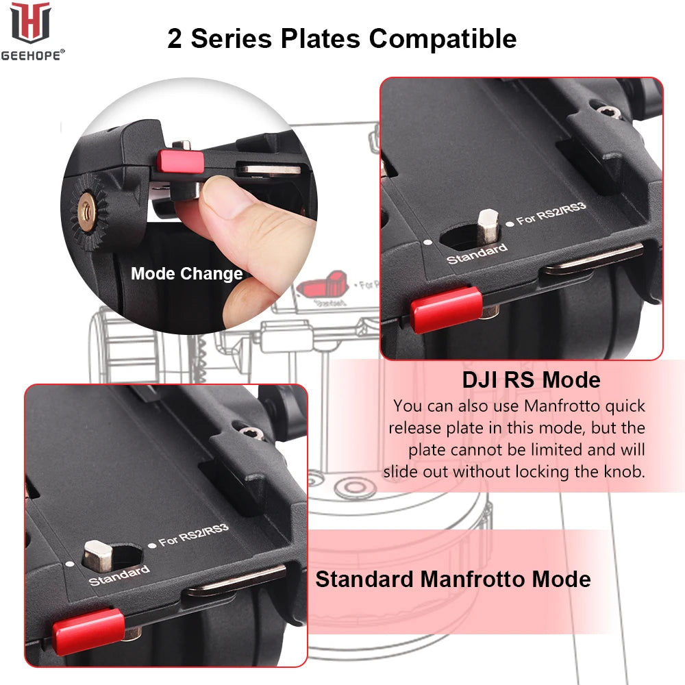 Hydraulic Fluid Tripod Head 12kg DSLR Video Stabilizer