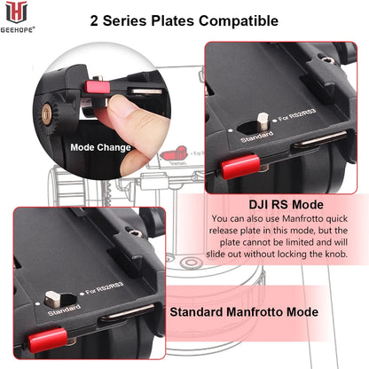 Hydraulic Fluid Tripod Head 12kg DSLR Video Stabilizer