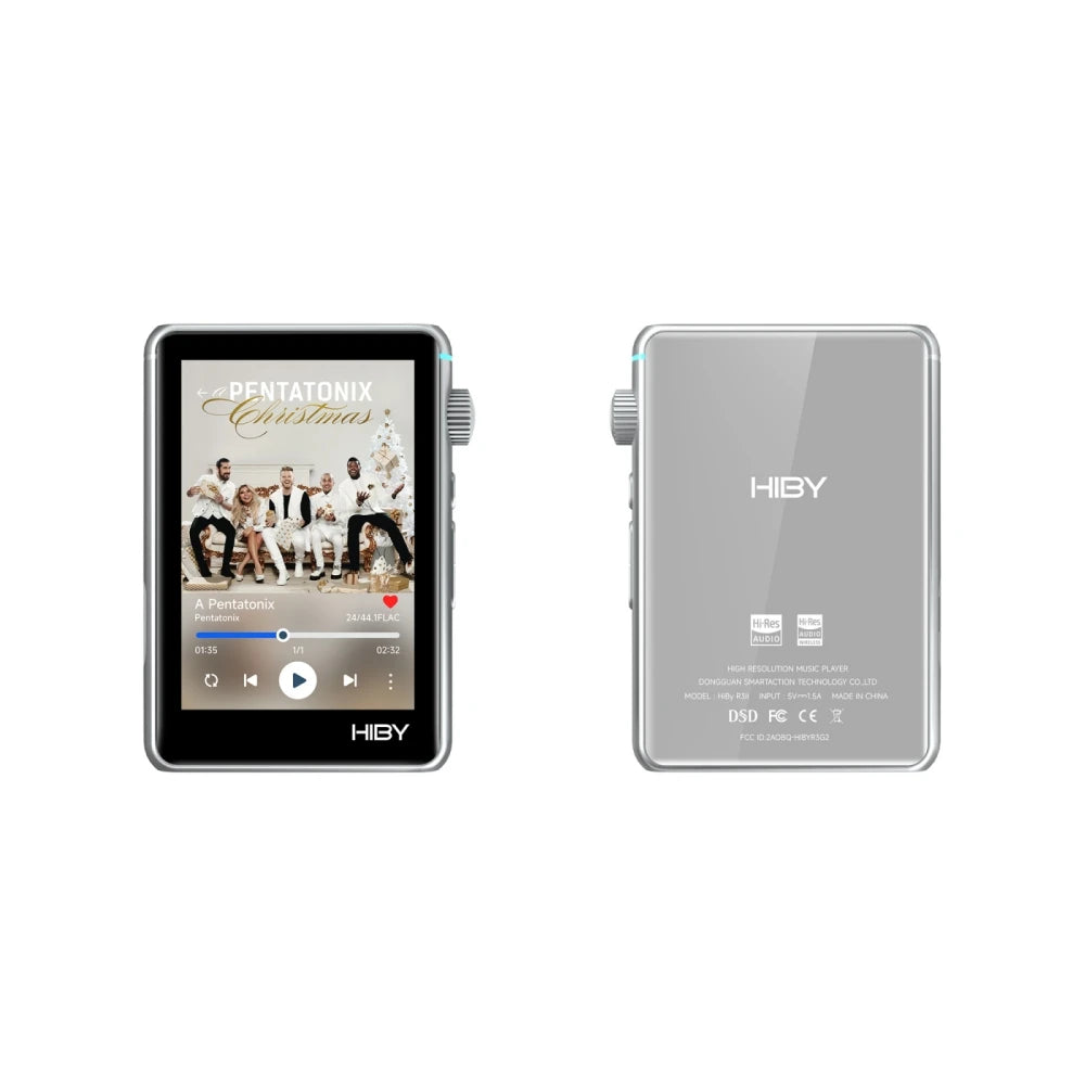 Silver Hi-Res Digital Music Player with Web Radio