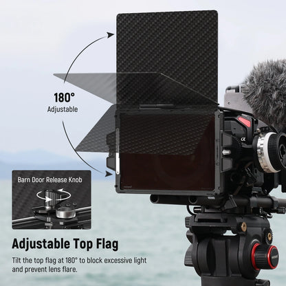 Carbon Fiber Matte Box for DSLR and Mirrorless Cameras