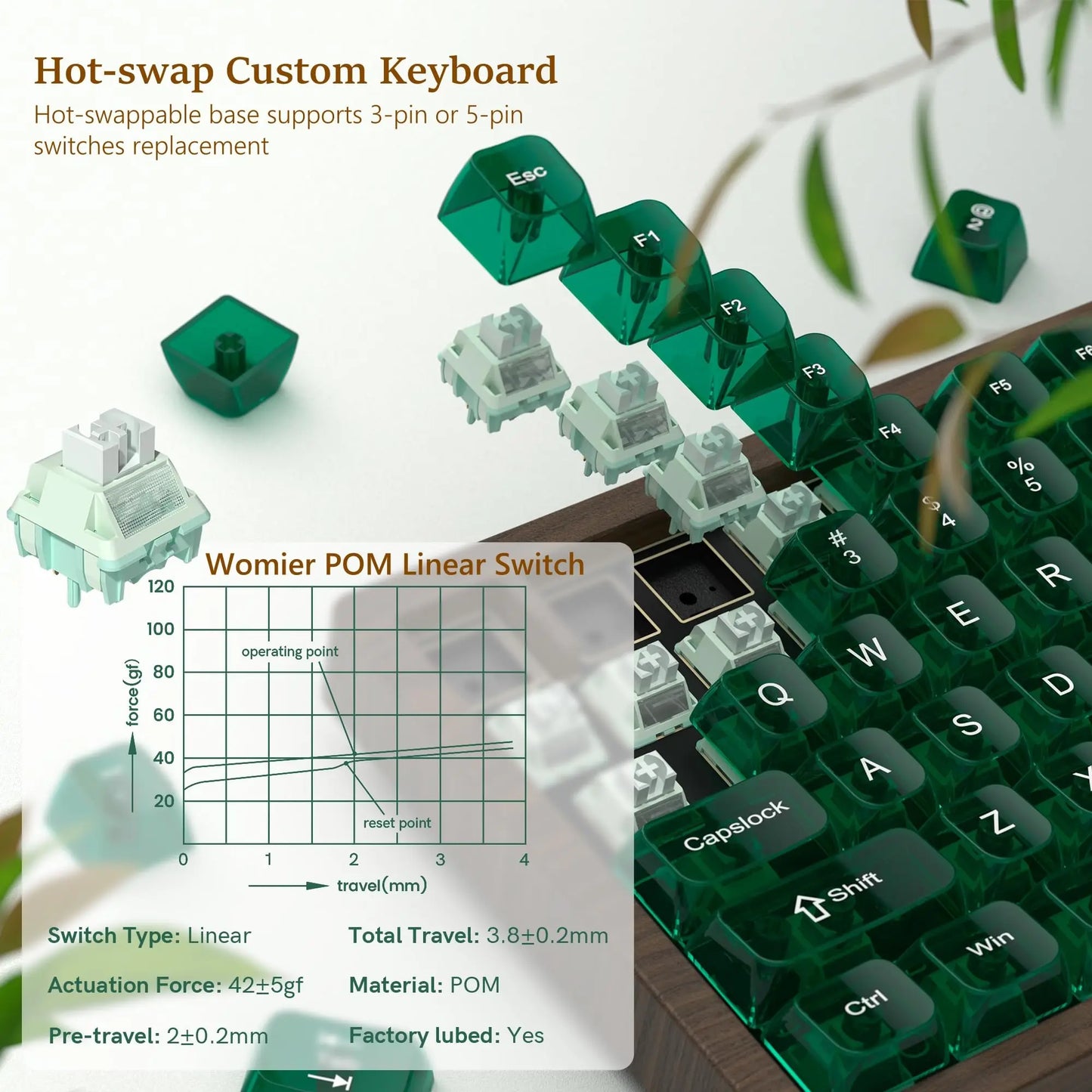 Barebone 75% Mechanical Keyboard Hot-Swap Kit