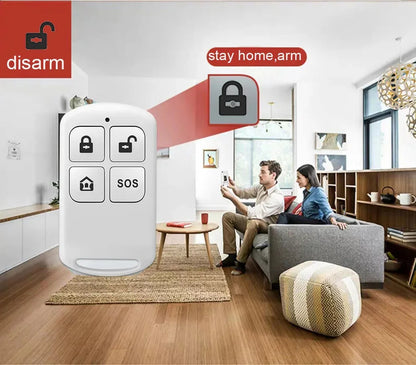 Wireless Alarm System with Touch Display Compatible with Alexa Google