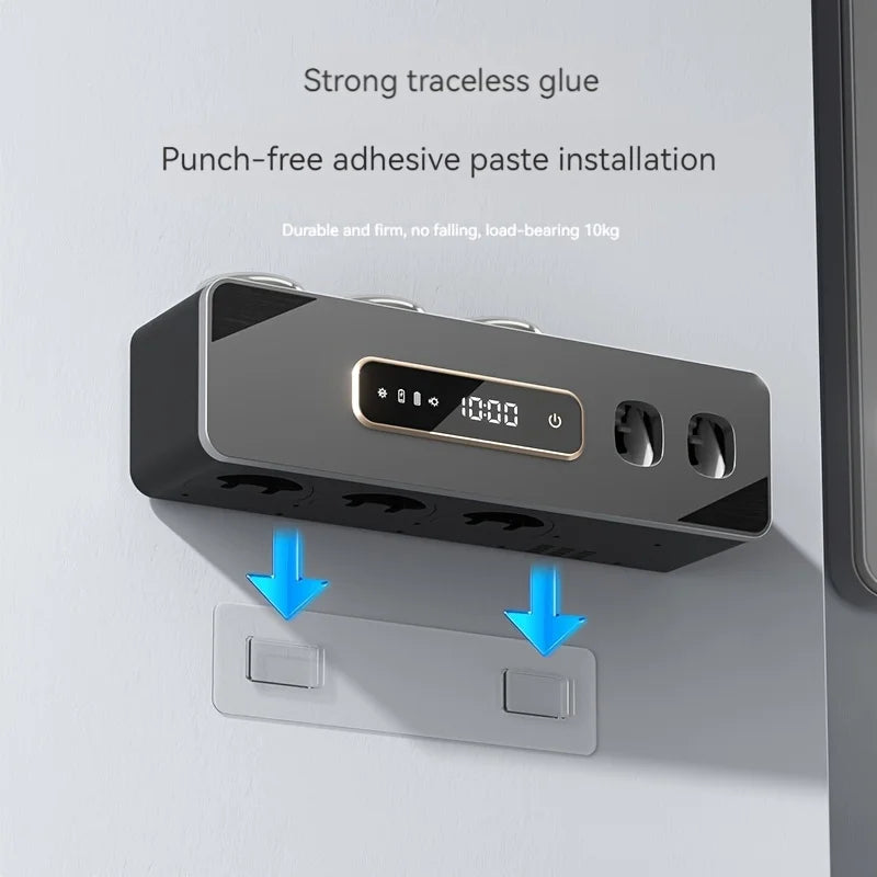 UV Sanitizing Toothbrush Holder with Automatic Toothpaste Dispenser