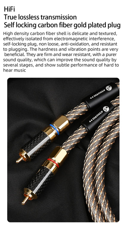 5m HiFi RCA Audio Cable 2RCA Male to Male OFC