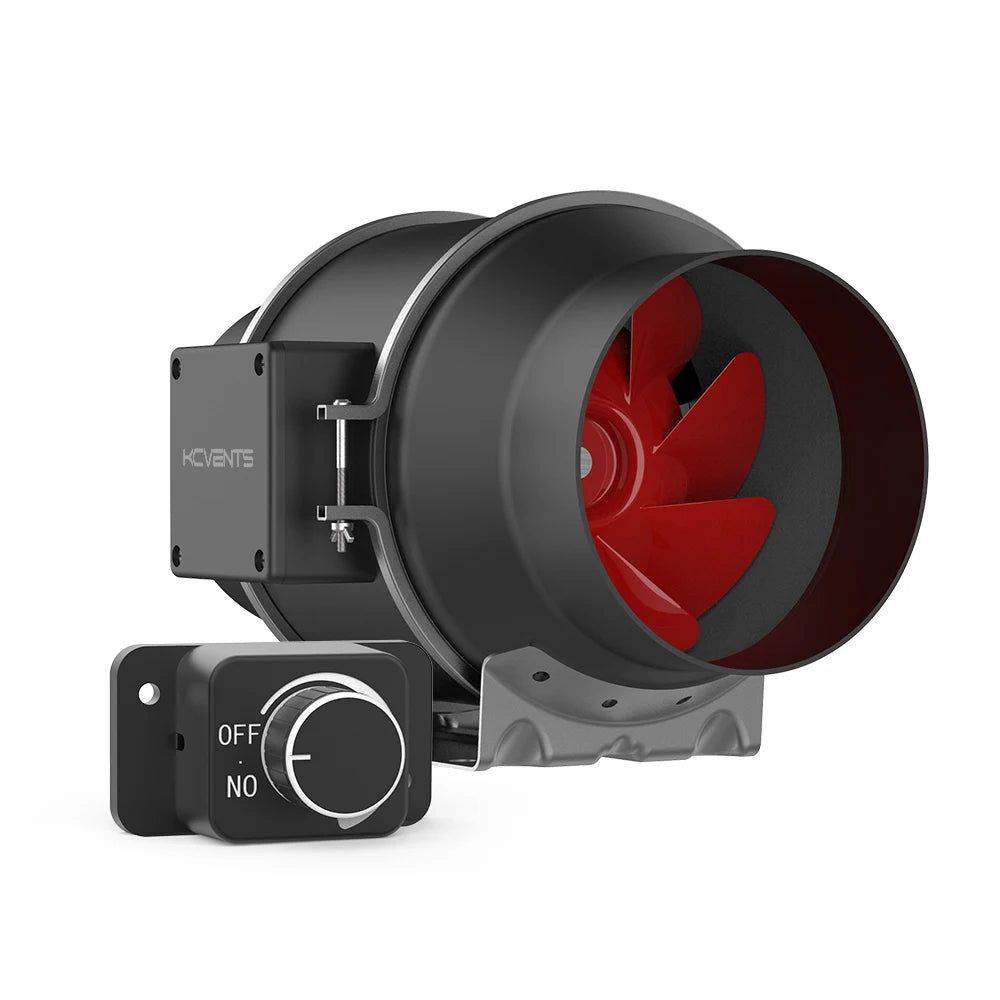 6 Inch Inline Exhaust Fan Adjustable Speed for Grow Tents