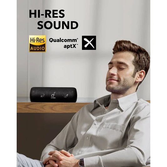 Portable 30W Hi-Res Bluetooth Speaker with Extended Bass