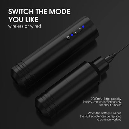 Wireless Coreless Tattoo Pen for Smooth Precision