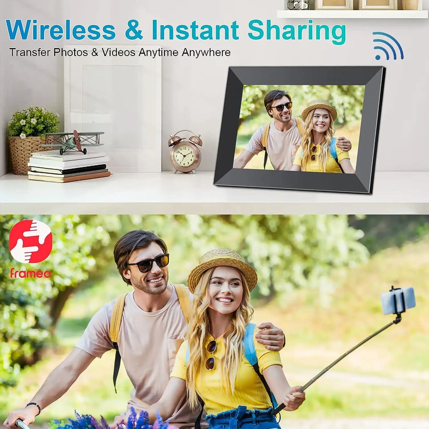 10.1" Smart WiFi Digital Photo Frame 32GB Storage