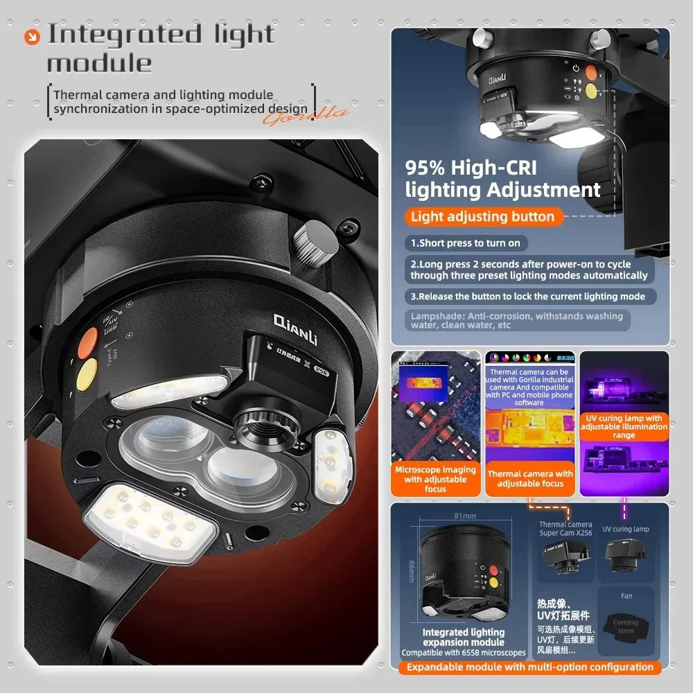 Industrial Microscope with Thermal Imaging Set