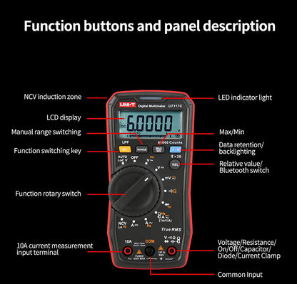 Bluetooth True RMS Digital Multimeter 60000 Counts