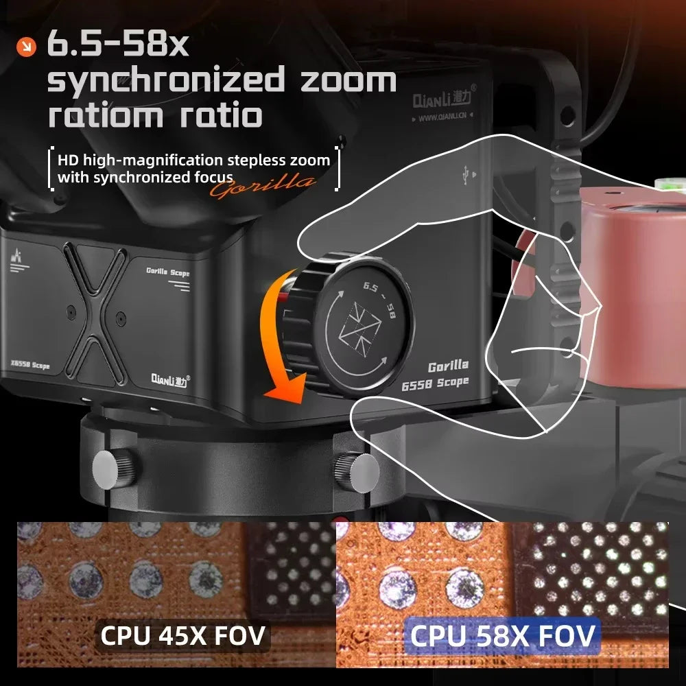 Industrial Microscope with Thermal Imaging Set
