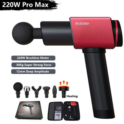 Professional Deep Tissue Massager 220W Red