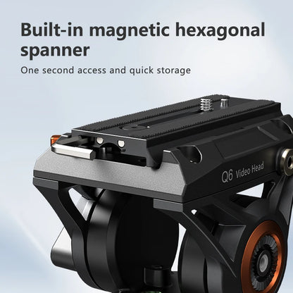 Panoramic Fluid Video Tripod Head with Quick Release Plate