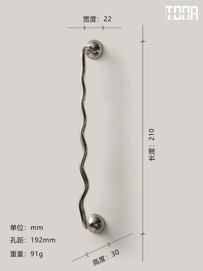 Modern Brass Furniture Handles for Cabinets and Bedside Tables