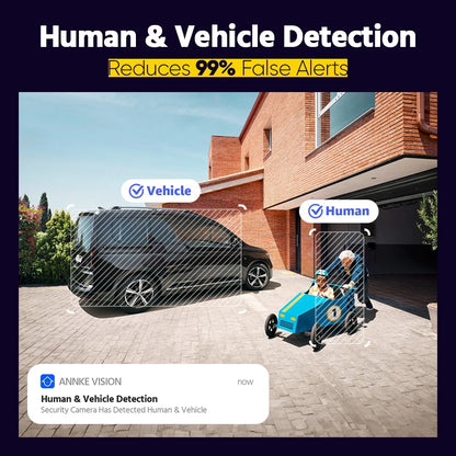 4K 8MP IP67 Waterproof Security Camera with Human Detection