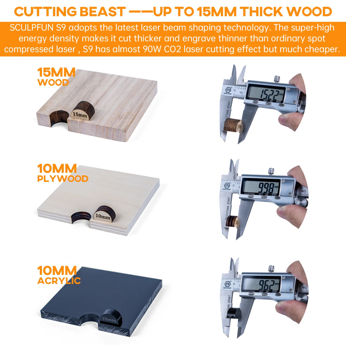 5.5W Laser Engraver 410x420mm Wood Acrylic Cutting Machine