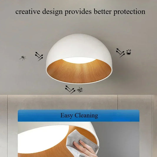 Retro Nordic White LED Bedroom Wall Lamp Neutral Light 4500K