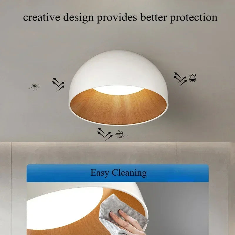 Retro Nordic Black LED Bedroom Wall Lamp Neutral Light 4500K
