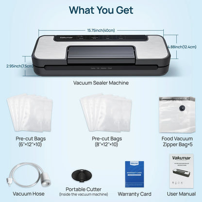 Multifunction Vacuum Sealer for Sous Vide and Food Storage