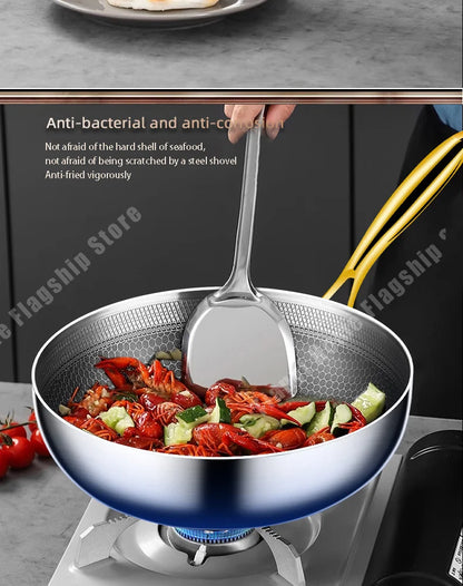 28cm 316 Stainless Steel Honeycomb Non-Stick Frying Pan