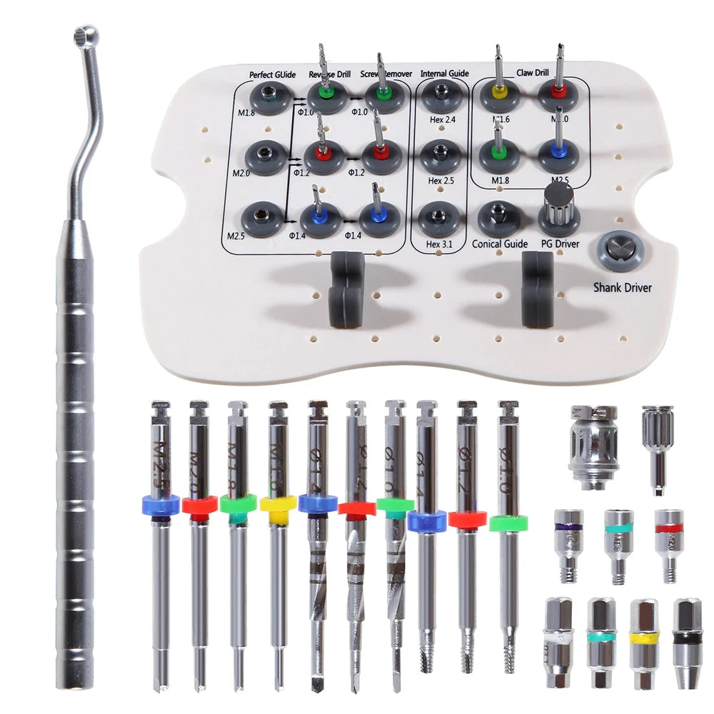 Dental Implant Broken Screw Remover Kit with Surgical Tools