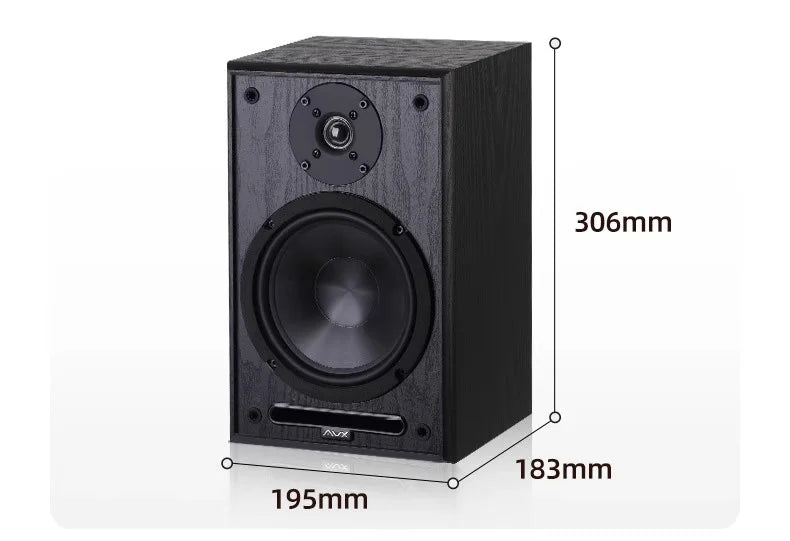 6.5" Bookshelf Speakers 2-Way 100W Stereo Pair