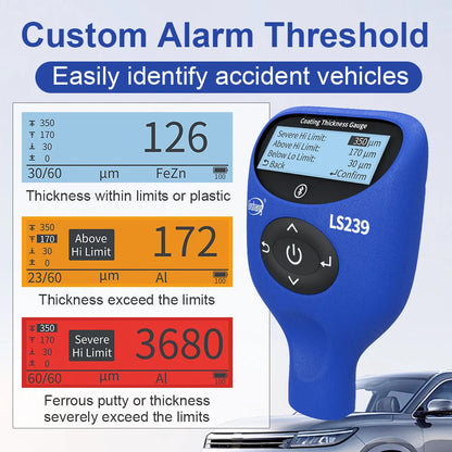 Digital Car Paint Thickness Gauge High Precision Tester