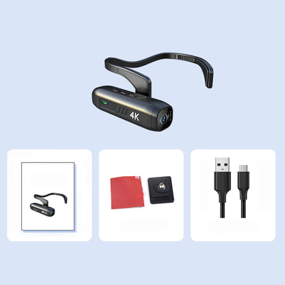 4K Wearable Head Camera WiFi Anti Shake 120 Degree