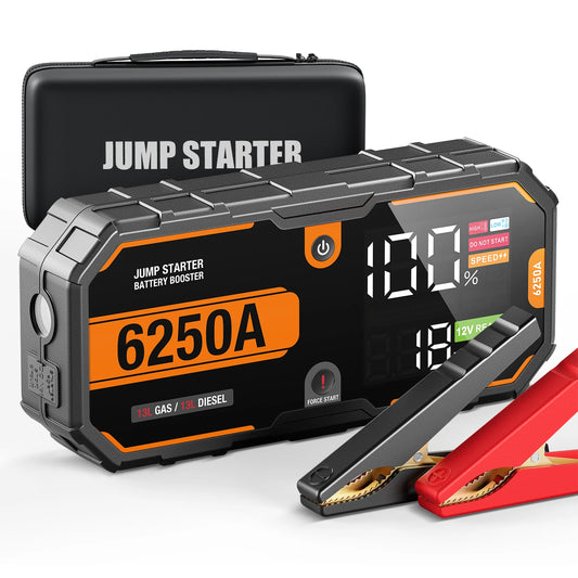 6250A 30000mAh Heavy Duty 12V Car Jump Starter