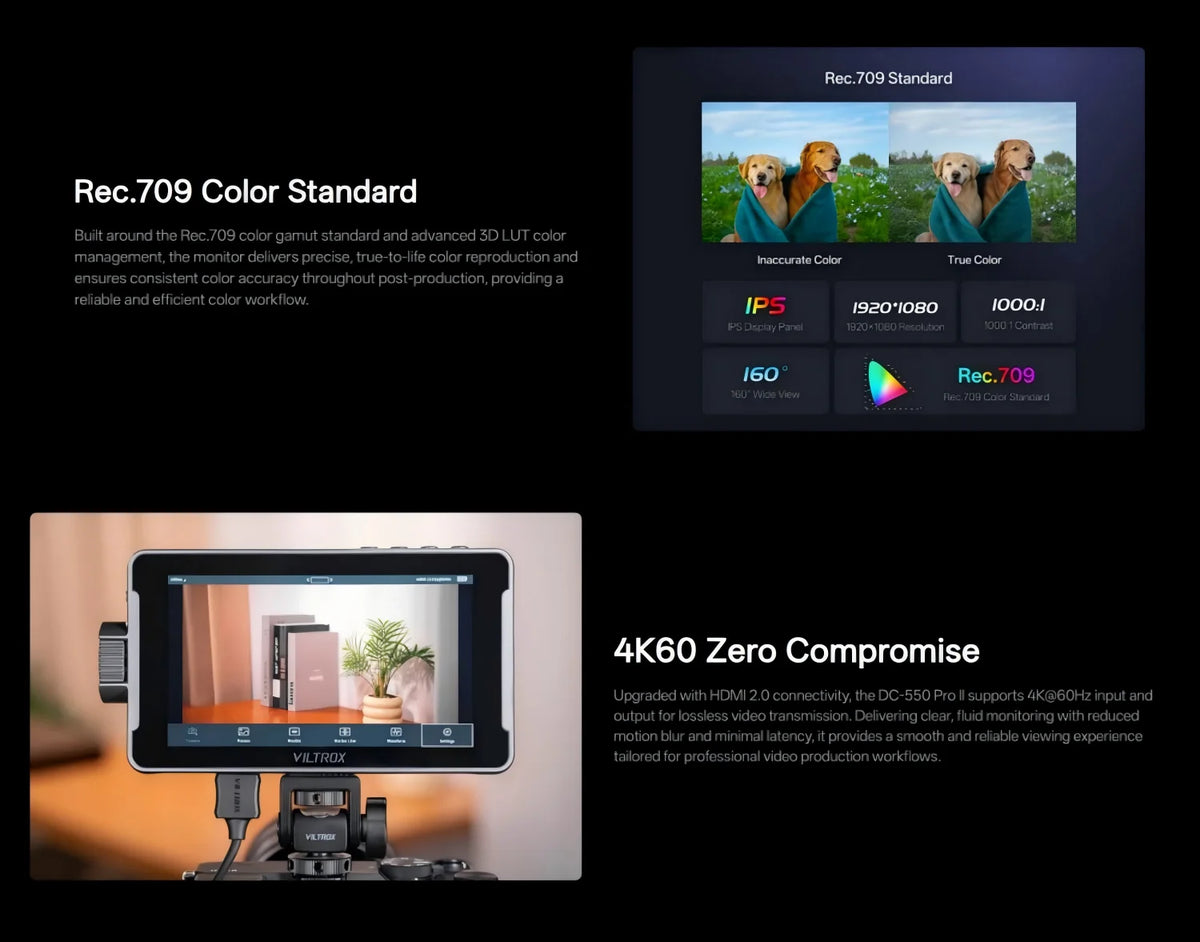 5.5 Inch Portable Touch Screen HD Camera Monitor